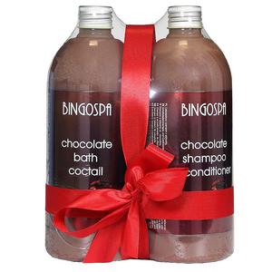 BINGOSPA, Набор шоколадных ароматизаторов для ванны и ухода за волосами, 2 шт