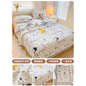 Disney Плед из молочного вельвета Bopoint Sausage Dog, двусторонний, мало линяет, 100x150 см