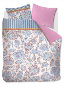 Beddinghouse Комплект постельного белья «Жасмин» в бело-розово-голубой цветовой гамме
