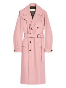 Двубортный тренч Dries Van Noten, розовый