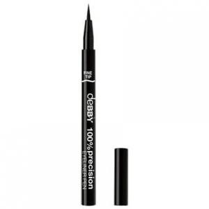 100% Precision Fine Pen Eyeliner 01 Черный, Debby