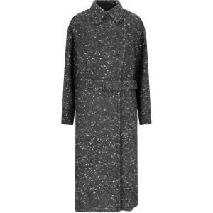 Isabel Marant Étoile Horia Двубортное Пальто с Поясом ISABEL MARANT ETOILE, Темно-серый