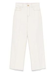 Джинсы с бахромой Giambattista Valli, белый