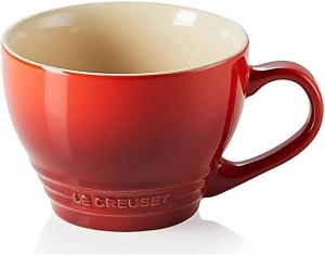 Большая чашка для капучино Le Creuset, керамика, 400 мл, вишнево-красный