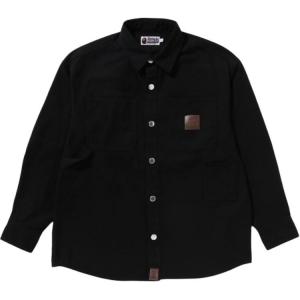 Рубашка Bape Bathing Ape Logo Canvas A BATHING APE, серый