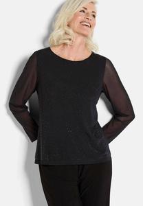 Блуза GOLDNER MIT GLITZERSTEINEN, Black
