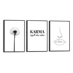 Фрески Reinders Set Modern Art Pusteblume, черный