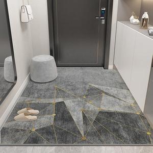 Budis Ковер 80х120 см для прихожей и ванной, абсорбирующий, с геометрическим дизайном, нескользящий