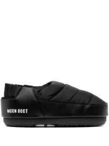 Moon Boot дутые слиперы с эластичной вставкой, черный