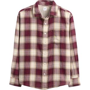 Детская повседневные рубашка GAP, бордовый