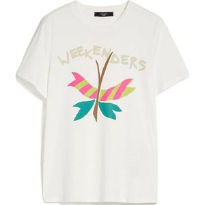 Футболка с логотипом WEEKEND MaxMara, белый