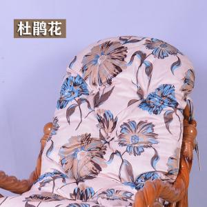 Fantasy Съемная подушка для кресла-качалки из ротанга, универсальная, с цветочным узором magnolia, цвет daffodil, малый размер, губчатая сидушка, кресло не входит в комплект