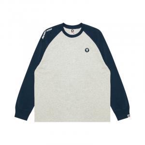 Футболка Cotton с аппликацией логотипа *A Bathing APE Aape, синий