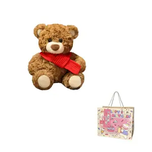 Плюшевая кукла Scarf Teddy высотой 24 см Fluffy bear