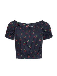 Укороченный топ Queen Kerosin цвета вишни, черный