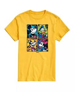 Мужская футболка с коротким рукавом и принтом персонажей Диснея в сетку AIRWAVES, желтый