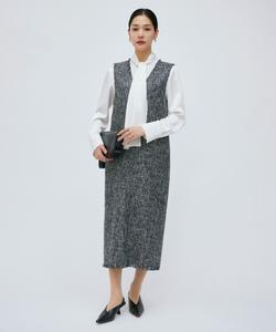 Твидовая юбка-свитер с блестками