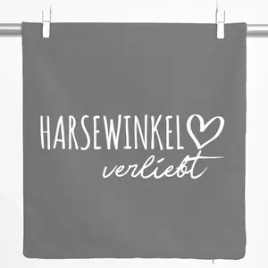 Декоративная наволочка Huuraa с надписью Влюбленный Харзевинкель, подарок, 40x40 см, серый стальной хлопок, украшение для Харзевинкеля Hellweg Druckerei