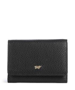 Кошелек Asti из зернистой коровьей кожи Braun Büffel, черный