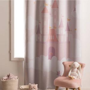 Плотная штора Atmosphera Créateur d'intérieur für Kinder CHÂTEAU, розовый - текстиль - 1 x 260 x 135 см