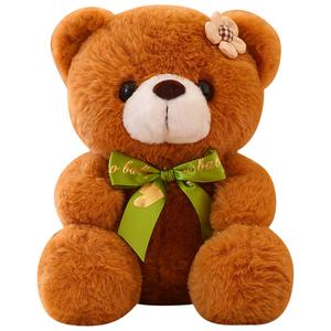 Плюшевая кукла мишка в бабочке Barbne, светло-коричневый