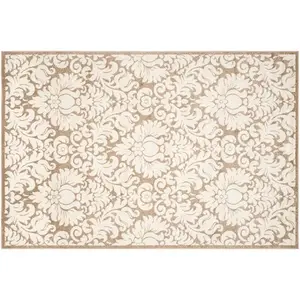 Ковер Amherst с цветочным медальоном для дома и улицы Safavieh, бежевый, 244x305 см