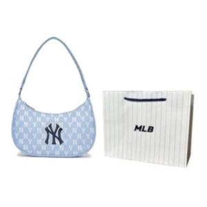 MLB Сумка через плечо из коллекции Monogram, Baby Blue+Shopping Bag