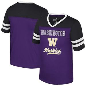 Детская фиолетовая футболка washington huskies princess bubblegum bling Colosseum