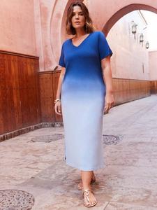 Платье-футболка в стиле омбре Live Unlimited, Blue