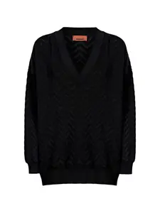 Свитер с V-образным вырезом Missoni, черный