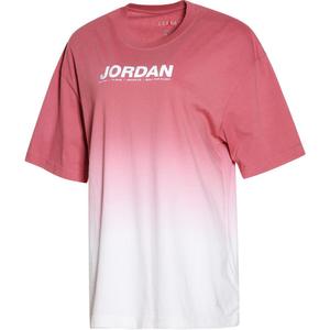 Jordan Женская футболка розово-белого цвета