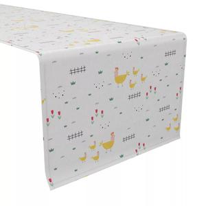 Настольная дорожка, 100 % хлопок, 16x72 дюйма, курицы с фермы