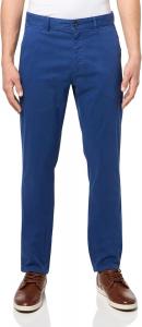 BOSS Мужские техно-твиловые брюки-чинос Slim Fit, Blue Sapphire