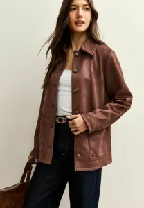 Легкая куртка на пуговицах New Look, Dark Brown