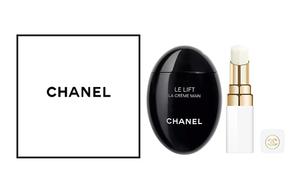 CHANEL Набор для ухода за кожей Miss Cocoa white tube бальзам для губ и крем для рук, увлажняет и питает, комплект из 2 предметов