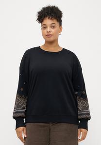 Толстовка ONLY Carmakoma CARBROOKE O NECK, Black