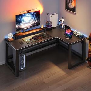 Игровой стол Naijia угловой для двоих 120x100 см, правая сторона Carbon Fiber