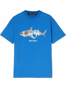 Футболка с принтом Palm Angels, синий