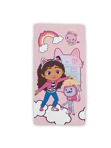 Gabby's Dollhouse Хлопковое пляжное полотенце, махровое банное полотенце с высококачественным принтом, 70x140 см, многоцветное