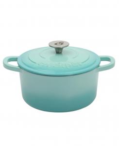 Кастрюля-жаровня Artisan объемом 3 кварты (3 литра) - розовая Crock Pot, цвет aqua blue