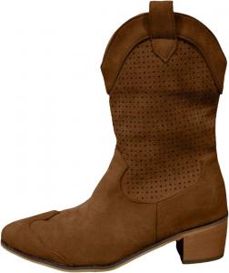 Женские ковбойские ботильоны до щиколотки, средние ковбойские короткие сапоги, элегантные замшевые с острым носком, низкий каблук, модные ботинки Generic, B- Yellow-Brown