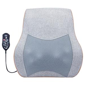 Массажная подушка для шеи, поясницы и плеч с функцией прогрева полынью и разминающим массажем, модель 206k-1 для установки в автомобиль AUX, Flagship Upgraded