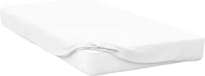 Простыня на резинке , плотность 400, египетский хлопок BM133 (122 x 191 см) (белая) Belledorm
