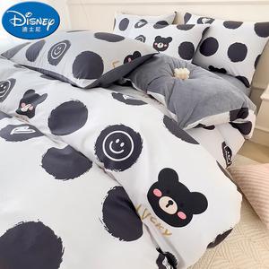 Disney Комплект постельного белья на 1,8 м кровать, 4 предмета, простыня, пододеяльник 200-230 см, флис хлопок, простой и премиальный