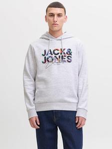 Jack & Jones Худи "Geplas" серого цвета