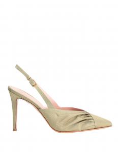 Туфли Moiré & Leather Slingback Pump 8 By Yoox, светло-зеленый