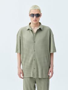 Повседневная рубашка VAMOS CLO Comfort fit Button Up Shirt Manche, цвет khaki/light green
