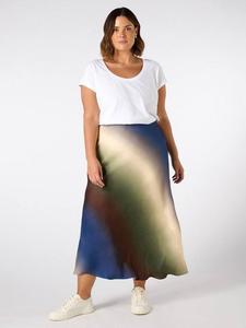 Плиссированная миди-юбка с градиентом Curve Ombre Live Unlimited, Multi
