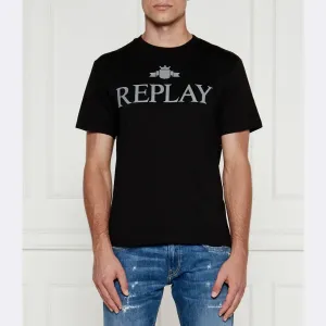 Футболка стандартного кроя Replay, черный