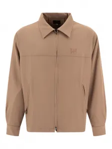 Застёгивающаяся куртка с вышитым логотипом Needles, коричневый